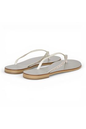 Infradito donna Nicolas Lainas in microstrass colore argento. NICOLAS LAINAS | 87CM-ARGENTO